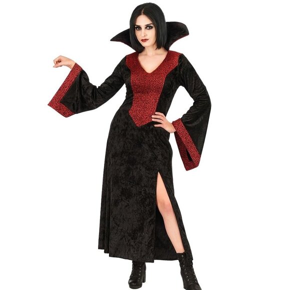 Red Rose Vampiress Adult Womens Halloween Gothic Vampire Costume Small 2-8 NEW - Picture 1 of 1
